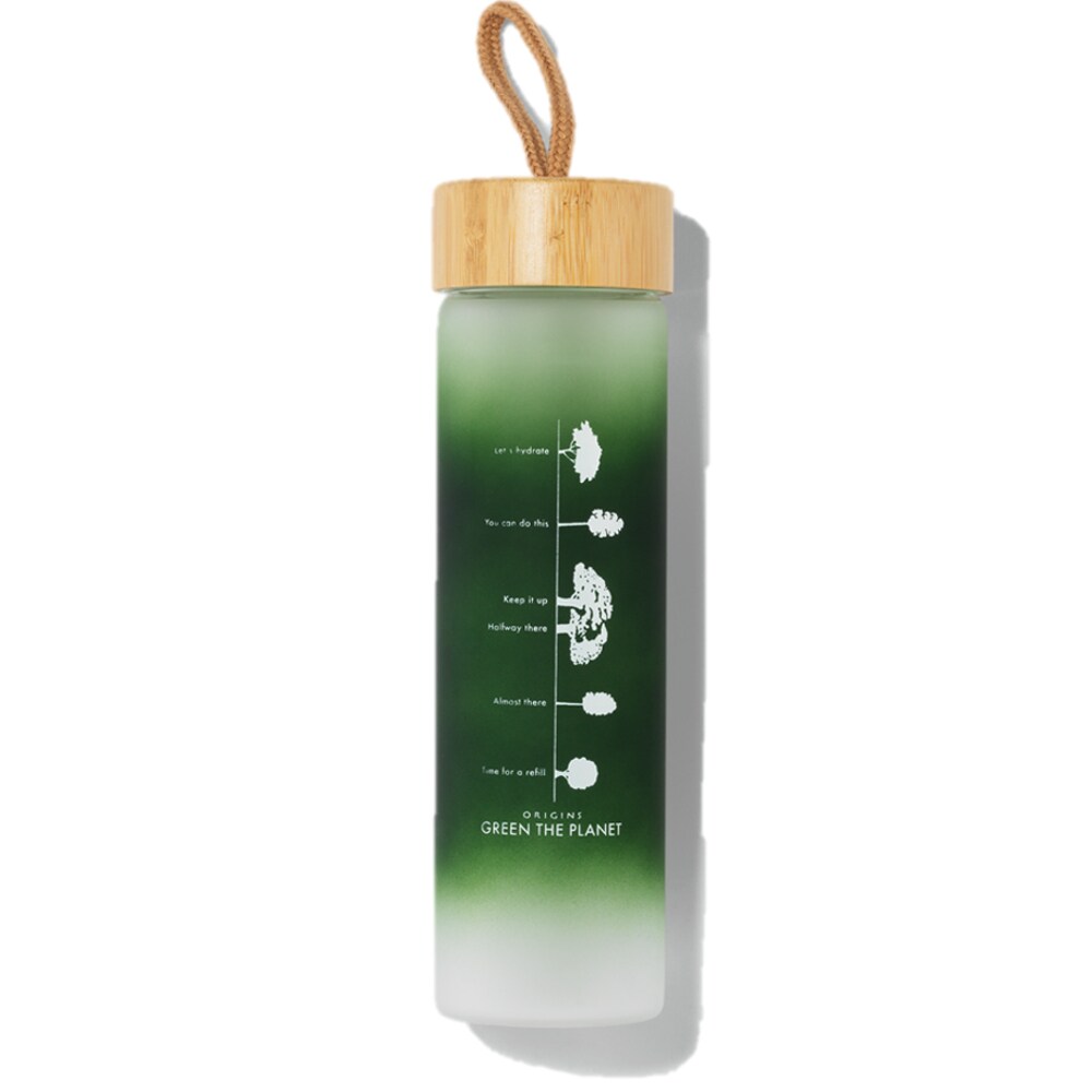Glass Water Bottle w/ Bamboo Lid