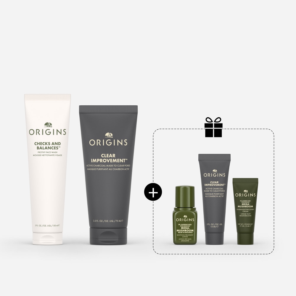 Checks and Balances™ Clear Improvement Pore Care Set Checks and Balances™ 一舉兩得X泥娃娃毛孔潔淨組, 75ML, 150ML, 5ML, 7ML, 15ML